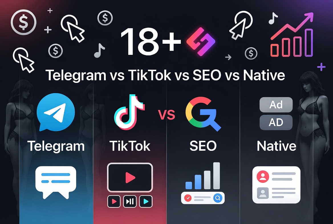Adult Offers Across Traffic Sources: How Launch Strategy Changes for Telegram, TikTok, SEO, and Native Ads